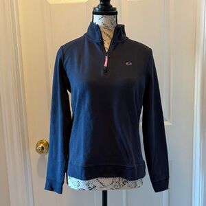 Vineyard Vines Classic Navy Quarter-Zip Sweatshirt